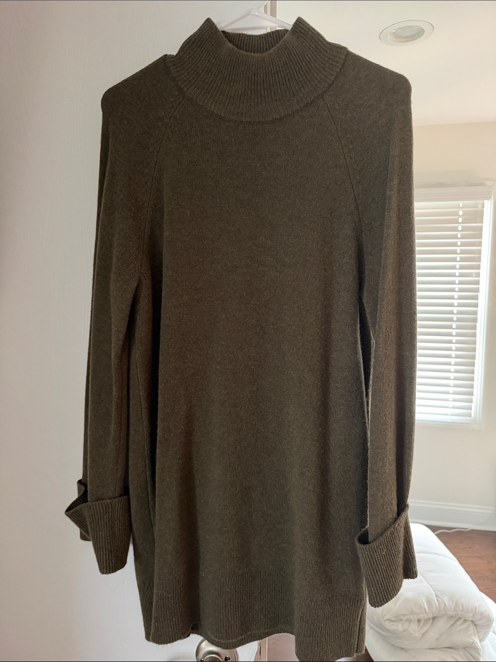 Reformation Olive Green Mini Dress